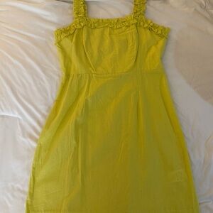 Etro Vibrant Yellow Ruffle Dress